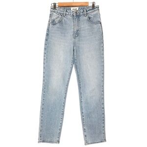 Size 28 Women's Rollas Dusters Denim High Rise Slim Light Wash Blue Jeans